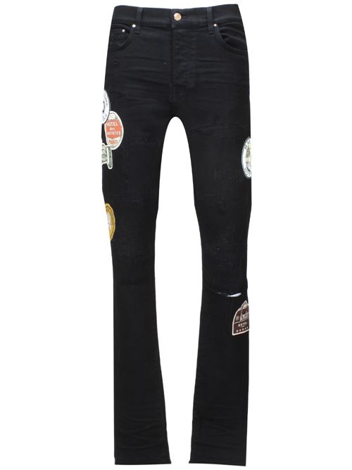 Jeans skinny con patch AMIRI | AMDNSY1025BLACK OD